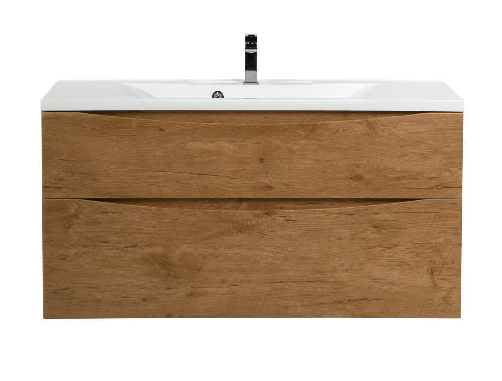 Тумба под раковину подвесная светлый дуб 110см Belbagno MARINO-H60-1100-2C-SO-RN-P