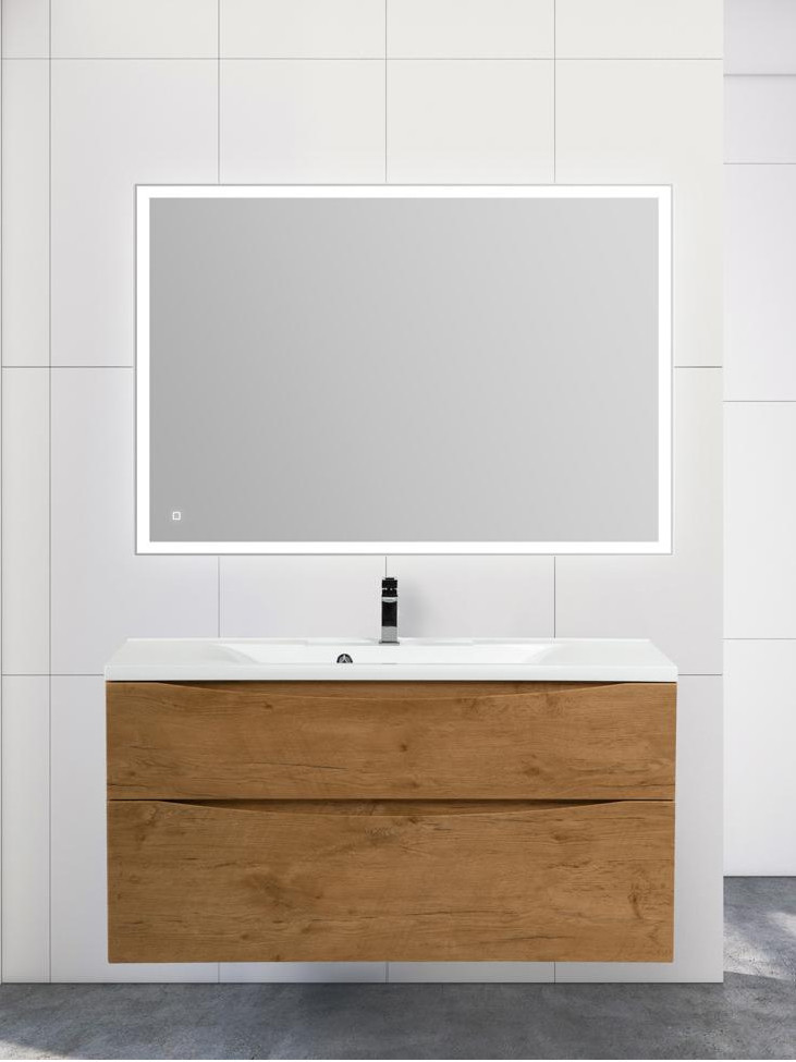 Тумба под раковину подвесная светлый дуб 110см Belbagno MARINO-H60-1100-2C-SO-RN-P