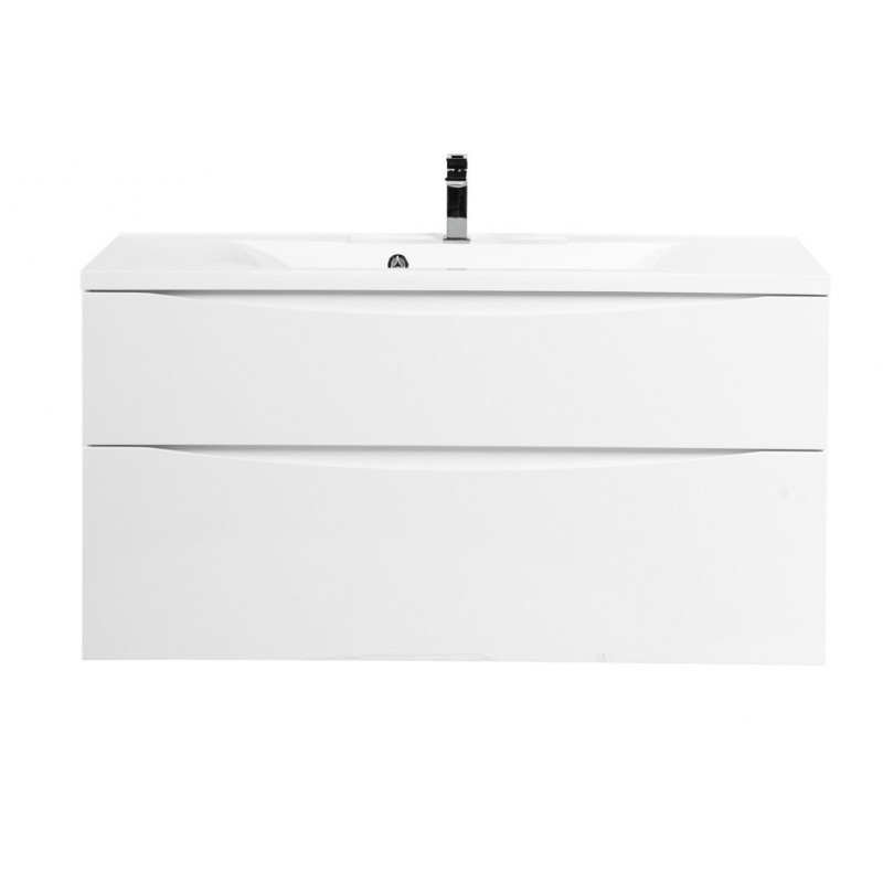 Тумба под раковину подвесная белая 120см Belbagno MARINO-H60-1200-2C-SO-BL-P
