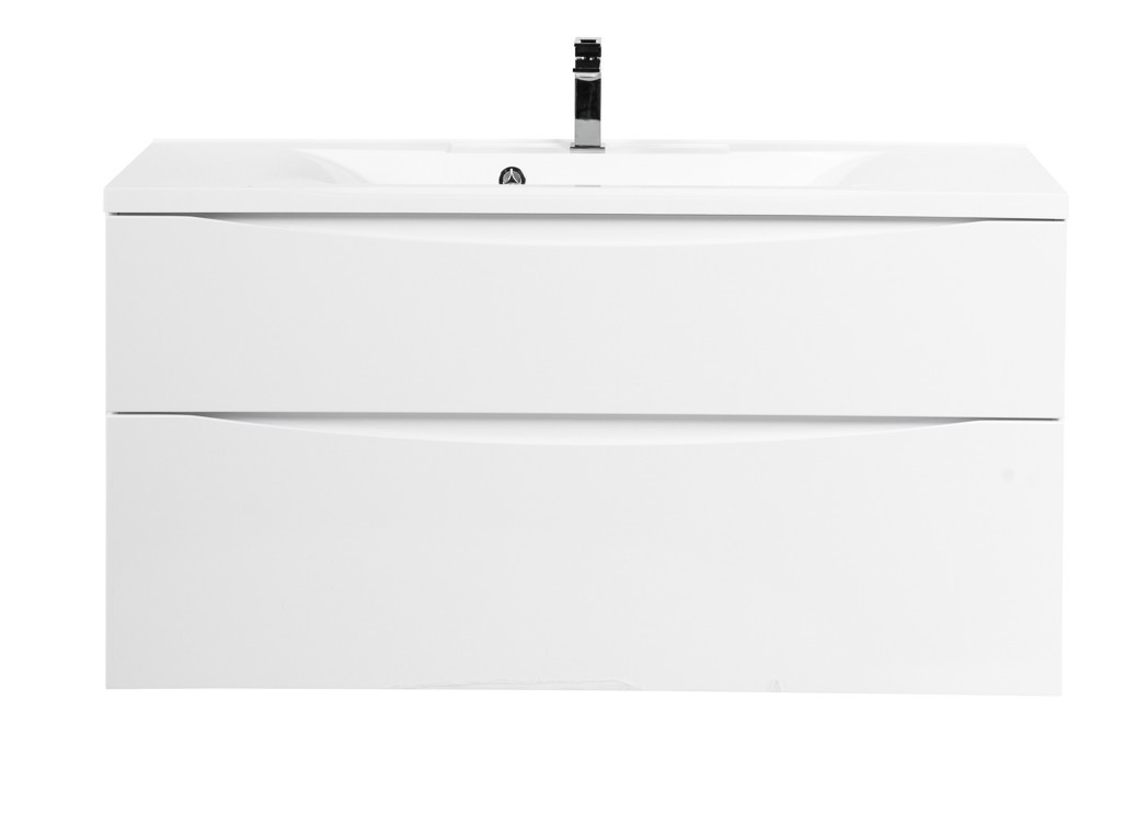 Тумба под раковину подвесная белая 120см Belbagno MARINO-H60-1200-2C-SO-BL-P