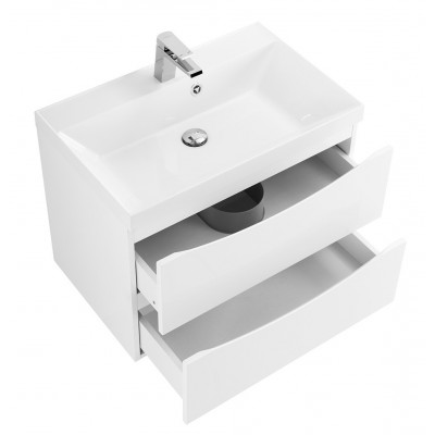 Тумба под раковину подвесная белая 60см Belbagno MARINO-600-2C-SO-BL-P