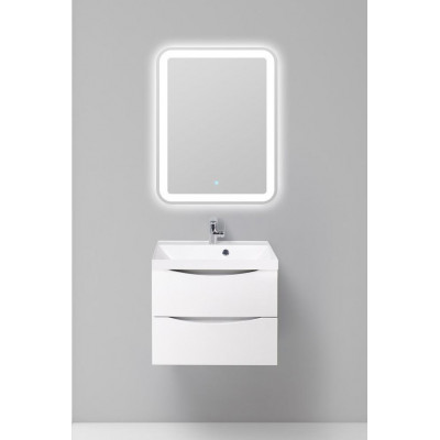 Тумба под раковину подвесная белая 60см Belbagno MARINO-600-2C-SO-BL-P