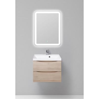 Тумба под раковину подвесная серое дерево 60см Belbagno MARINO-600-2C-SO-RG-P
