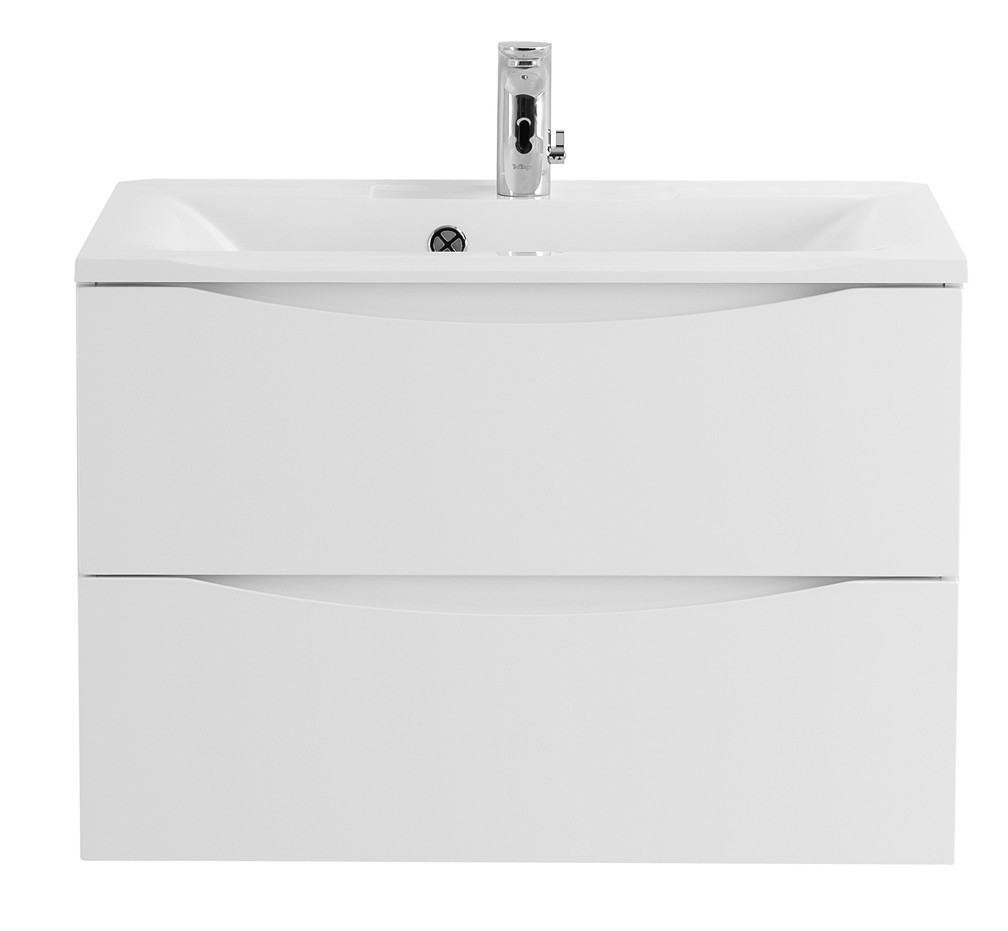 Тумба под раковину подвесная белая 65см Belbagno MARINO-650-2C-SO-BL-P