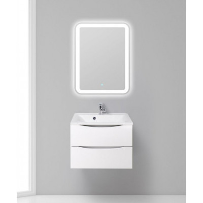 Тумба под раковину подвесная белая 65см Belbagno MARINO-650-2C-SO-BL-P