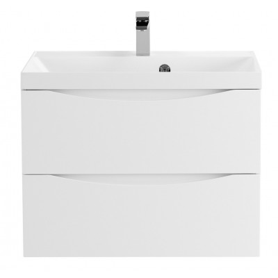 Тумба под раковину подвесная белая 70см Belbagno MARINO-700-2C-SO-BL-P
