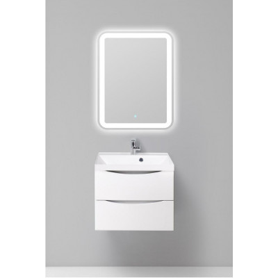 Тумба под раковину подвесная белая 70см Belbagno MARINO-700-2C-SO-BL-P