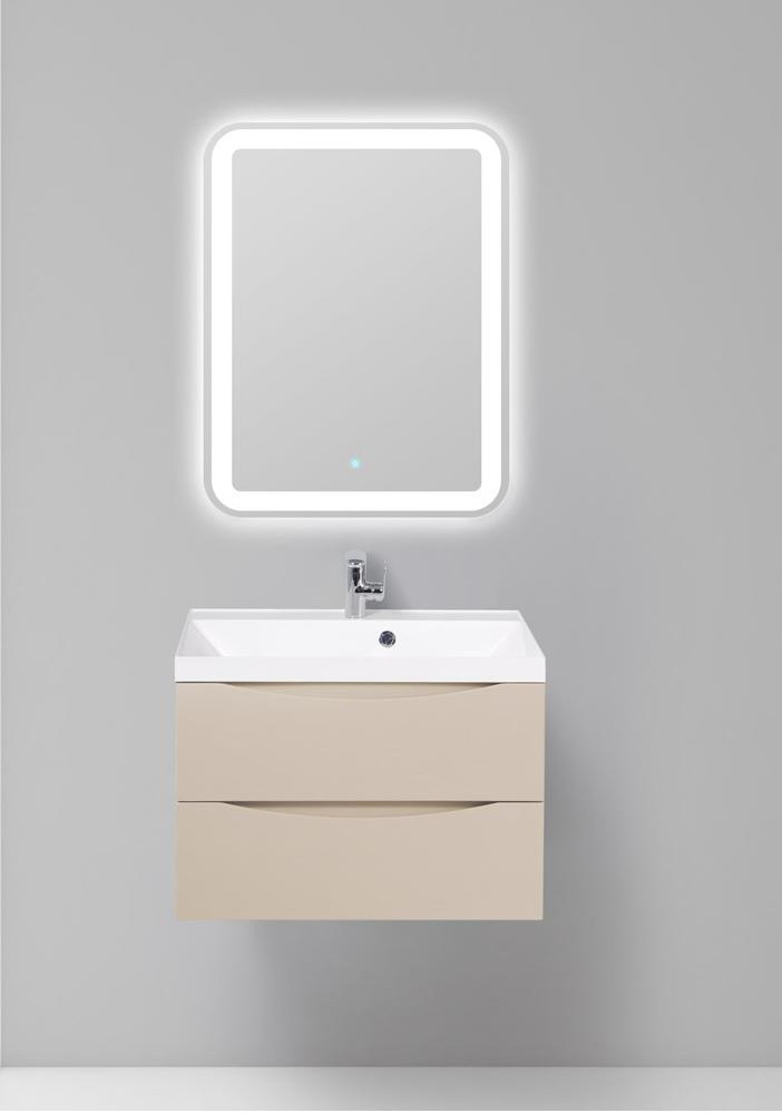 Тумба под раковину подвесная кремовая 70см Belbagno MARINO-700-2C-SO-CO-P