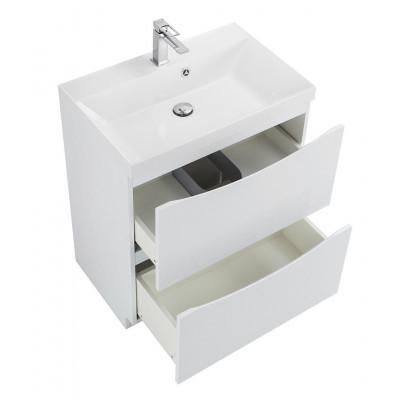 Тумба под раковину напольная белая 70см Belbagno MARINO-700-2C-PIA-BL-P