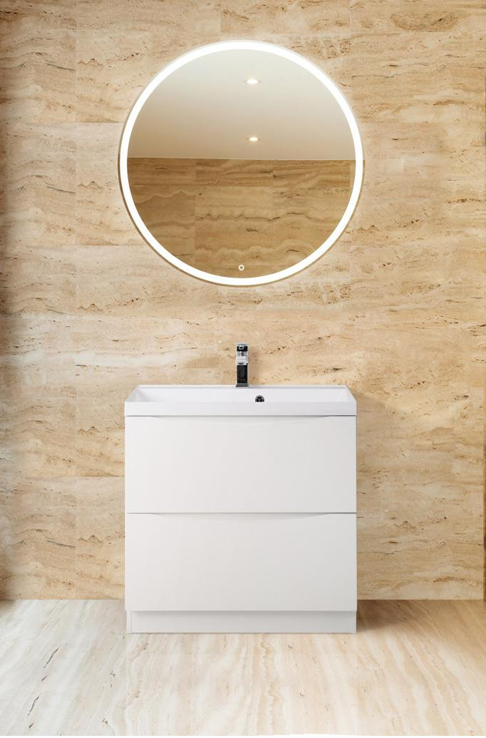 Тумба под раковину напольная белая 70см Belbagno MARINO-700-2C-PIA-BL-P