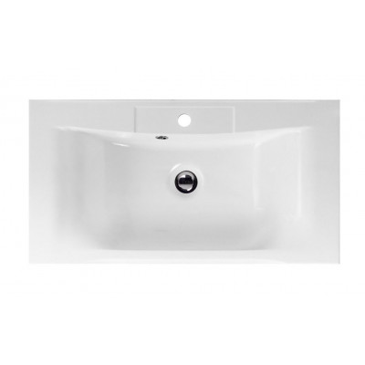 Раковина из литьевого мрамора встраиваемая белая 75x45см Belbagno BB750/450-LV-MR-PR