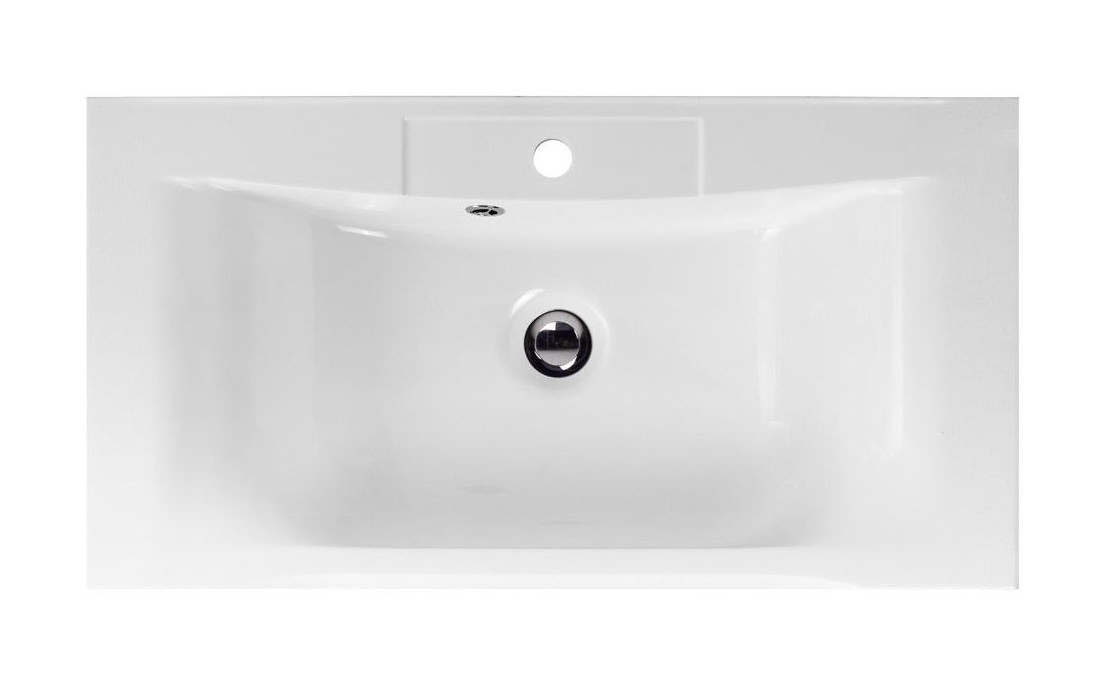 Раковина из литьевого мрамора встраиваемая белая 75x45см Belbagno BB750/450-LV-MR-PR