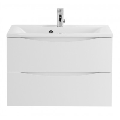 Тумба под раковину подвесная белая 75см Belbagno MARINO-750-2C-SO-BL-P