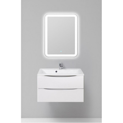 Тумба под раковину подвесная белая 80см Belbagno MARINO-800-2C-SO-BL-P