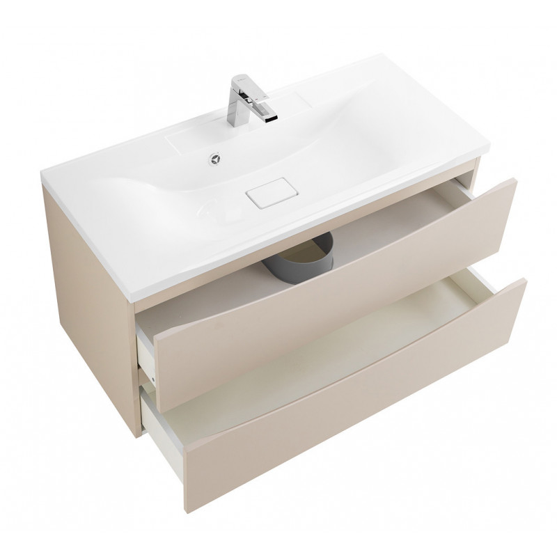 Тумба под раковину подвесная кремовая 80см Belbagno MARINO-800-2C-SO-CO-P