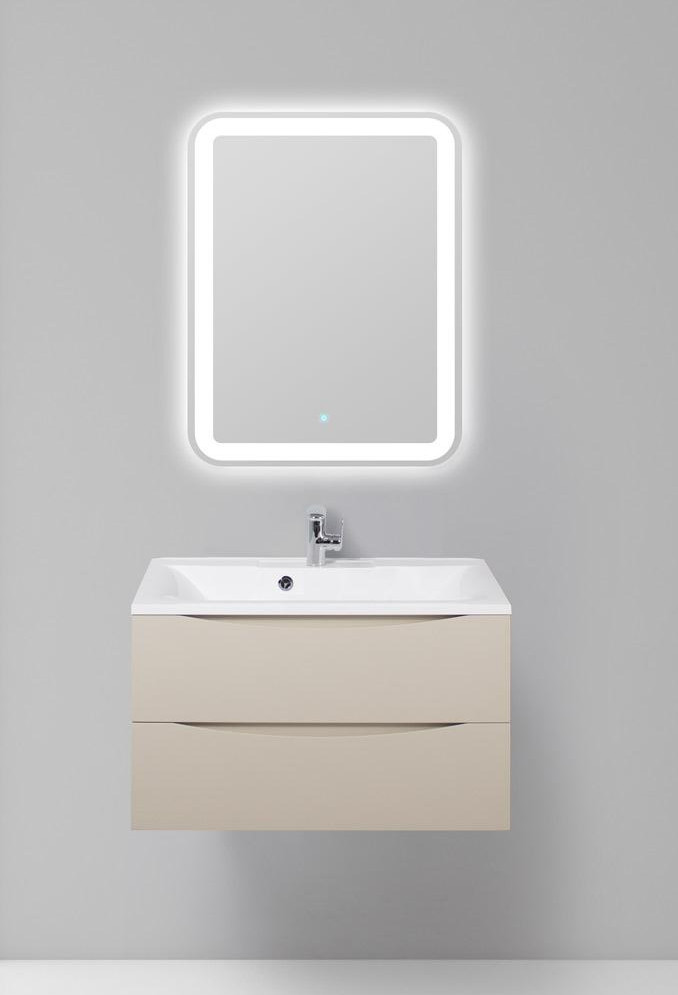 Тумба под раковину подвесная кремовая 80см Belbagno MARINO-800-2C-SO-CO-P