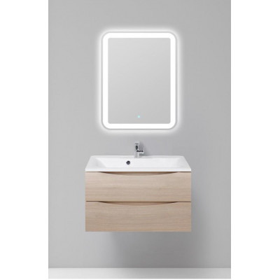 Тумба под раковину подвесная серое дерево 80см Belbagno MARINO-800-2C-SO-RG-P