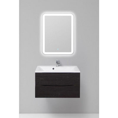 Тумба под раковину подвесная черное дерево 80см Belbagno MARINO-800-2C-SO-RCA-P