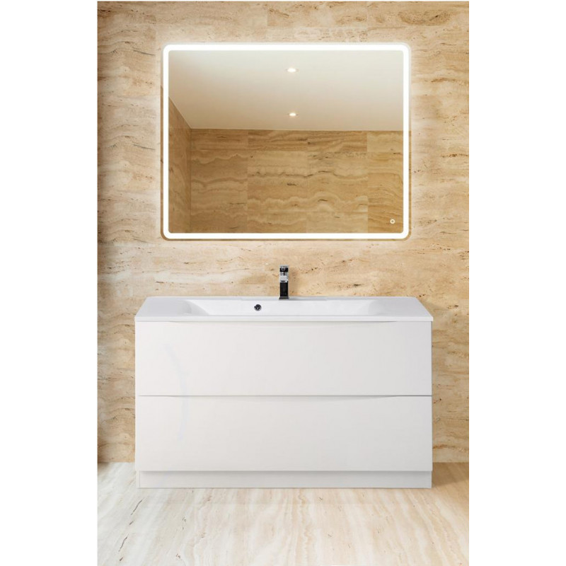 Тумба под раковину напольная белая 80см Belbagno MARINO-800-2C-PIA-BL-P