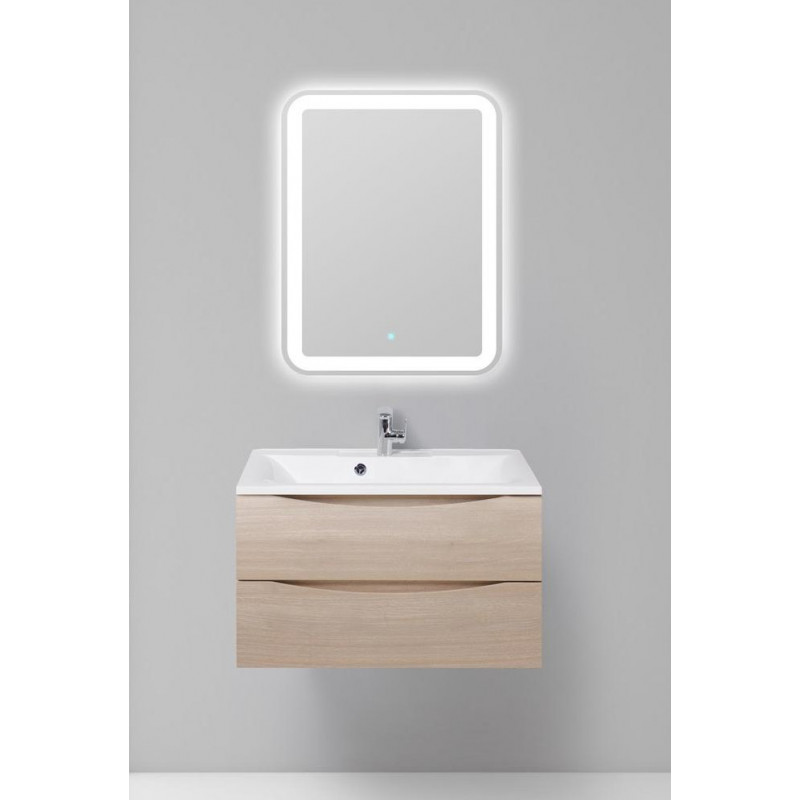 Тумба под раковину подвесная серое дерево 90см Belbagno MARINO-900-2C-SO-RG-P
