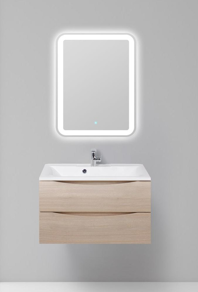 Тумба под раковину подвесная серое дерево 90см Belbagno MARINO-900-2C-SO-RG-P