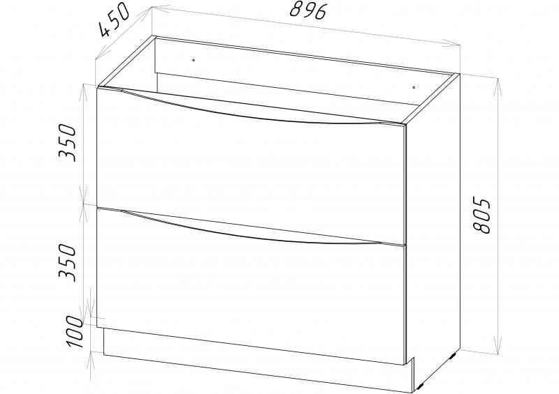Тумба под раковину напольная белая 90см Belbagno MMARINO-900-2C-PIA-BL-P