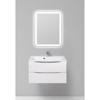 Тумба под раковину подвесная белая 100см Belbagno MARINO-1000-2C-SO-BL-P