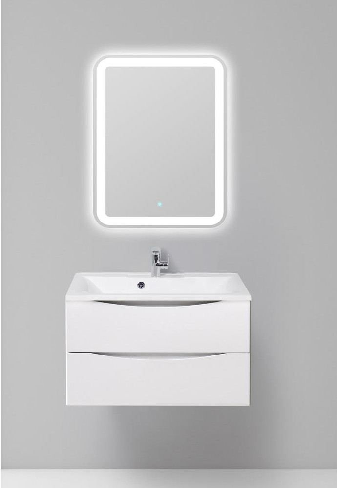 Тумба под раковину подвесная белая 100см Belbagno MARINO-1000-2C-SO-BL-P