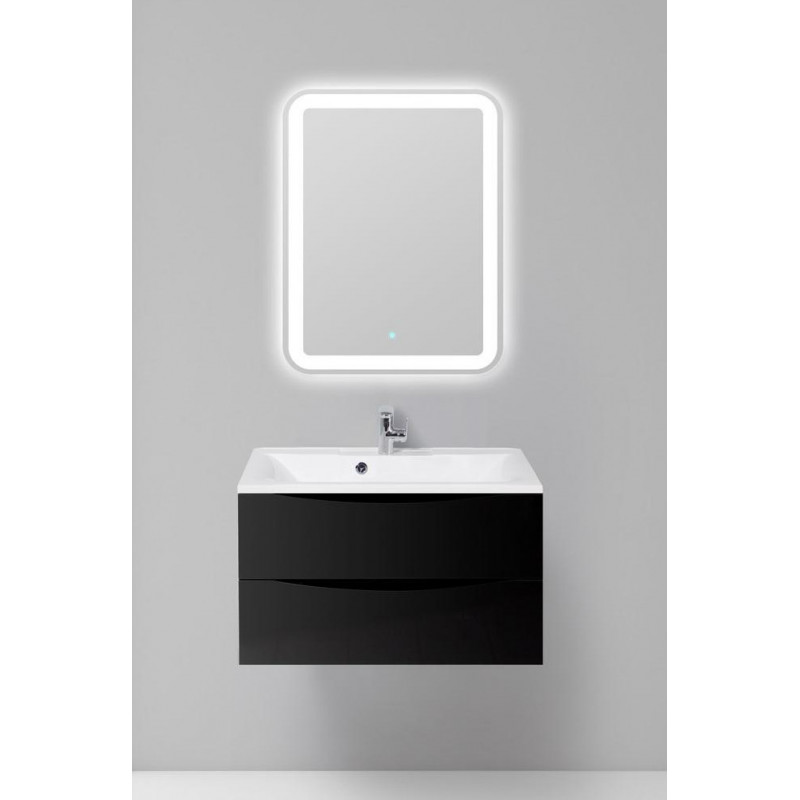 Тумба под раковину подвесная черная 100см Belbagno MARINO-1000-2C-SO-NL-P