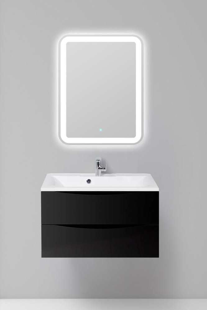Тумба под раковину подвесная черная 100см Belbagno MARINO-1000-2C-SO-NL-P