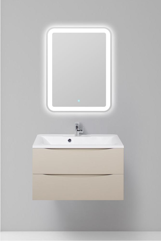 Тумба под раковину подвесная кремовая 100см Belbagno MARINO-1000-2C-SO-CO-P