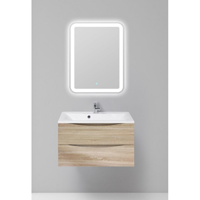 Тумба под раковину подвесная светлое дерево 100см Belbagno MARINO-1000-2C-SO-WO-P