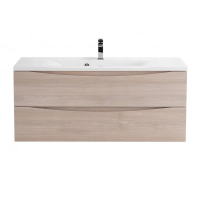 Тумба под раковину подвесная серое дерево 110см Belbagno MARINO-1100-2C-SO-RG-P