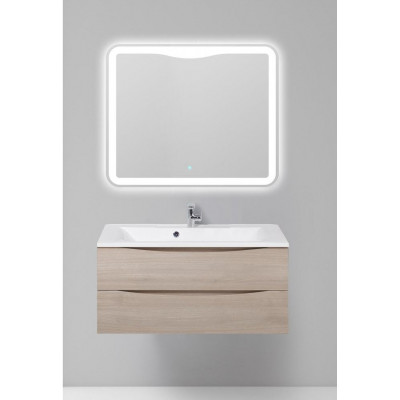 Тумба под раковину подвесная серое дерево 110см Belbagno MARINO-1100-2C-SO-RG-P