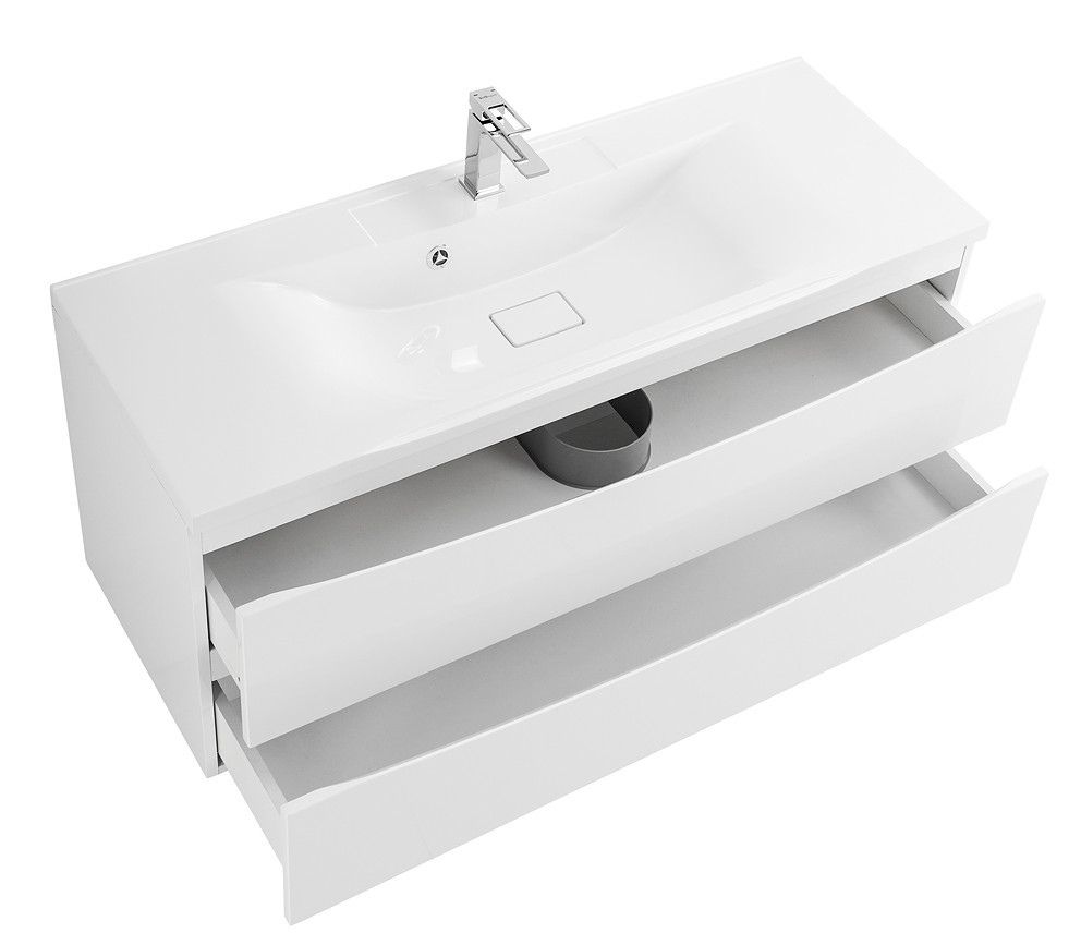 Тумба под раковину подвесная белая 120см Belbagno MARINO-1200-2C-SO-BL-P