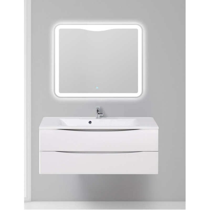 Тумба под раковину подвесная белая 120см Belbagno MARINO-1200-2C-SO-BL-P