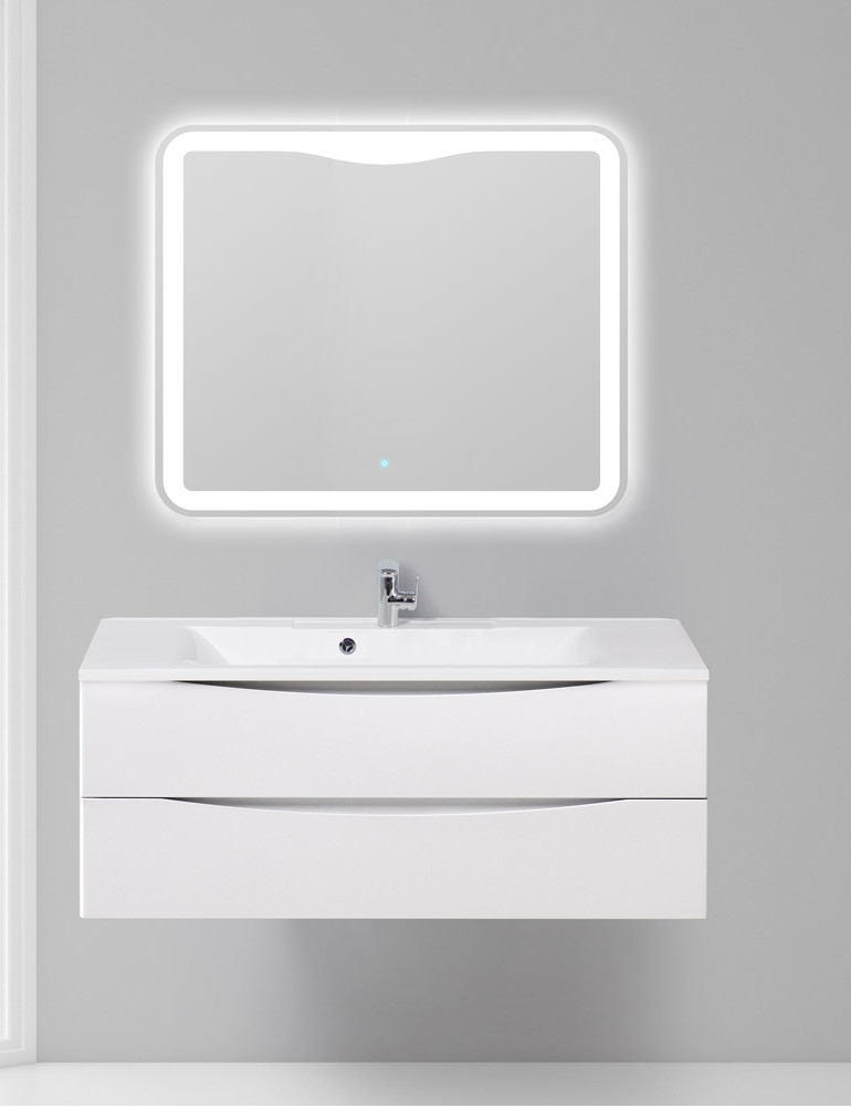 Тумба под раковину подвесная белая 120см Belbagno MARINO-1200-2C-SO-BL-P