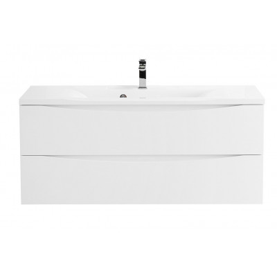 Тумба под раковину подвесная белая матовая 120см Belbagno MARINO-1200-2C-SO-BO-P