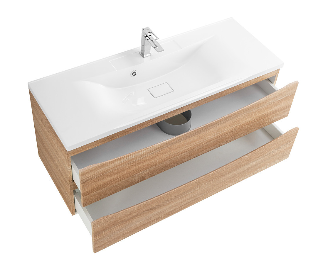 Тумба под раковину подвесная светлое дерево 120см Belbagno MARINO-1200-2C-SO-WO-P