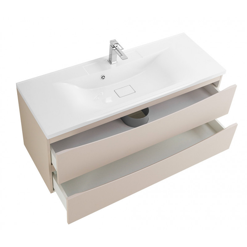 Тумба под раковину подвесная кремовая 120см Belbagno MARINO-1200-2C-SO-CO-P