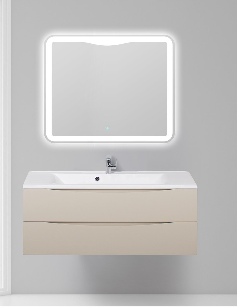 Тумба под раковину подвесная кремовая 120см Belbagno MARINO-1200-2C-SO-CO-P