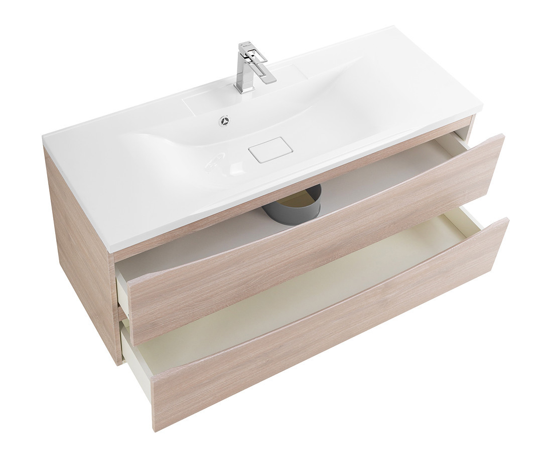 Тумба под раковину подвесная серое дерево 120см Belbagno MARINO-1200-2C-SO-RG-P