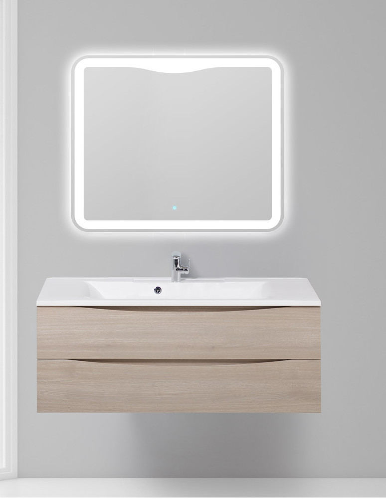 Тумба под раковину подвесная серое дерево 120см Belbagno MARINO-1200-2C-SO-RG-P