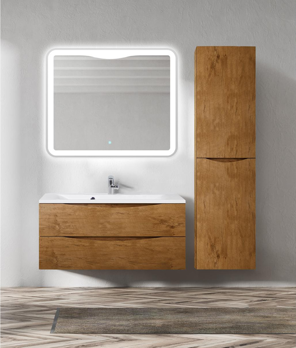 Тумба под раковину подвесная дуб натуральный 120см Belbagno MARINO-1200-2C-SO-RN-P