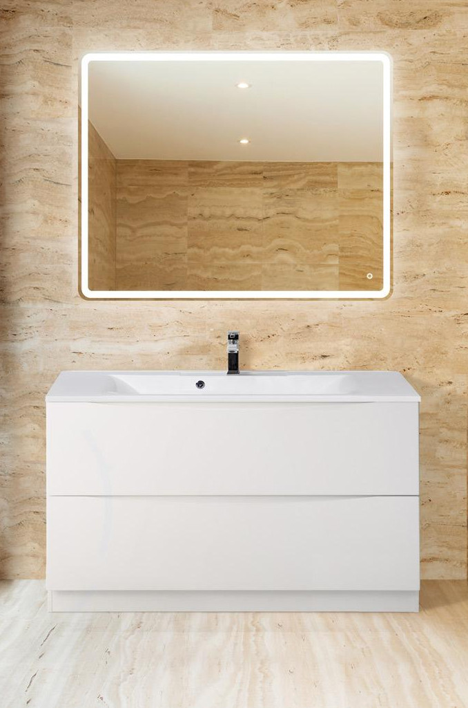Тумба под раковину напольная белая 120см Belbagno MARINO-1200-2C-PIA-BL-P