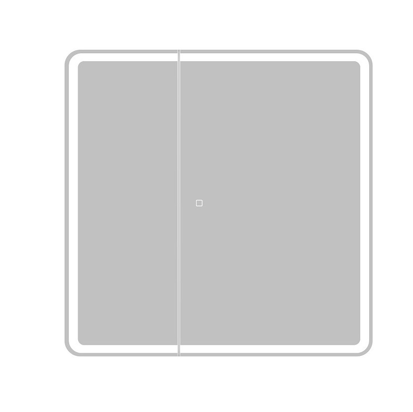 Зеркальный шкаф с подсветкой 80х80см Belbagno MARINO SPC-MAR-800/800-2A-LED-TCH