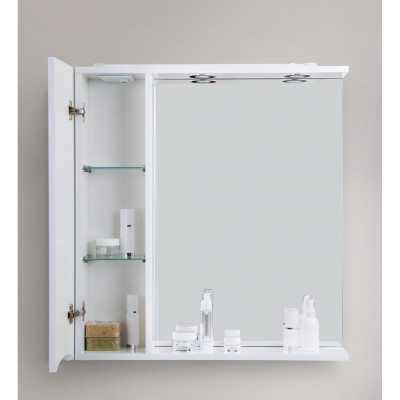 Зеркальный шкаф подвесной 60х75см Belbagno MARINO-SPC-600/750-1A-BL-P-L