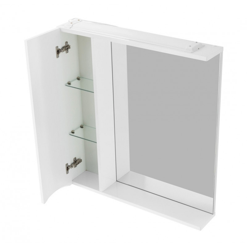 Зеркальный шкаф подвесной 80х75см Belbagno MARINO-SPC-800/750-1A-BL-P-L