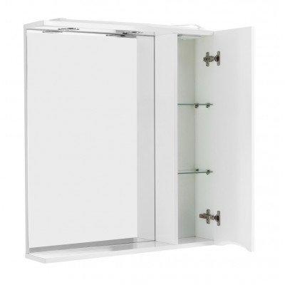 Зеркальный шкаф подвесной 90х75см Belbagno MARINO-SPC-900/750-1A-BL-P-R