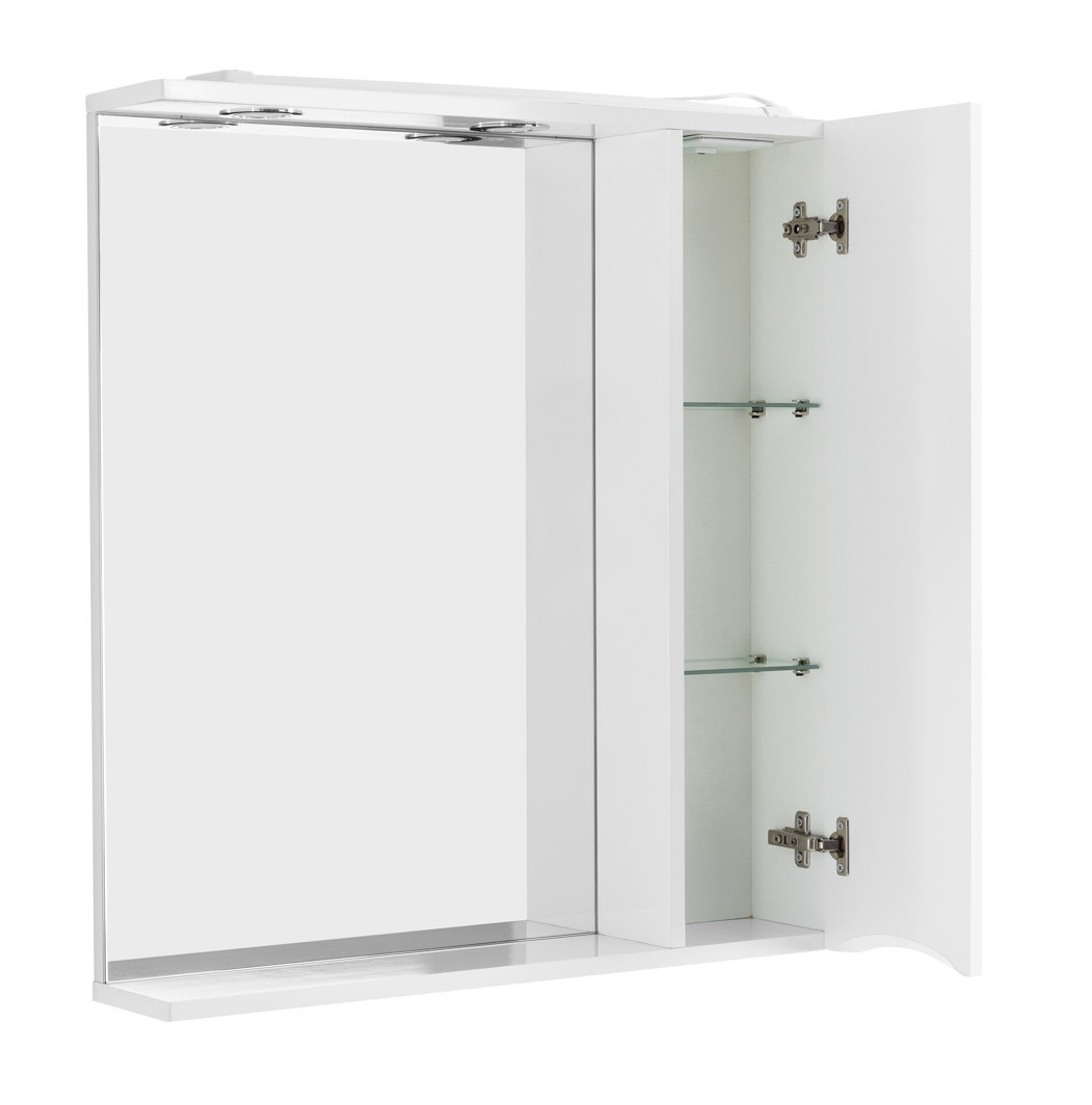 Зеркальный шкаф подвесной 90х75см Belbagno MARINO-SPC-900/750-1A-BL-P-R